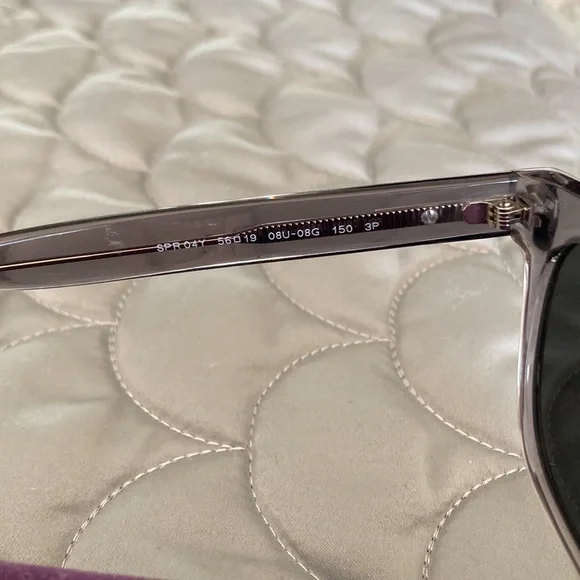 Authentic grey acrylic PRADA sunglasses, brand new never worn display picture 3